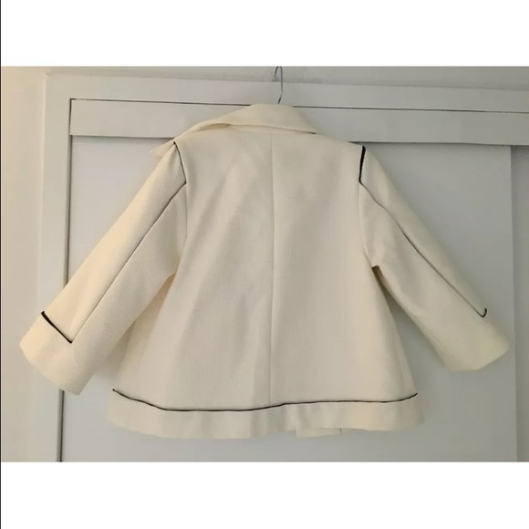 NWT Chanel White Cotton Pique Piping Dress Suit - Picture 4 of 4